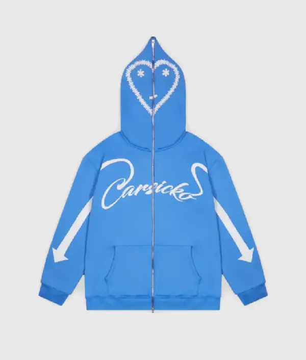 Carsicko Blue Full Zip Hoodie