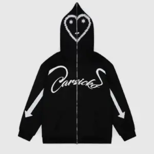 Carsicko Love Spread Full Zip Hoodie BLACK