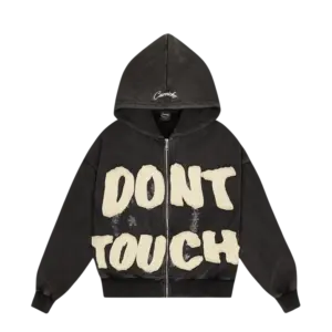 DONT TOUCH HOODIE WASHED GREY