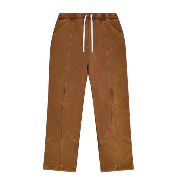 FTP CYBE TRACK PANTS WASHED BROWN PINK WINE